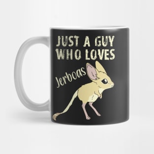 Just a Guy Who Loves Jerboas - Yellow text Mug